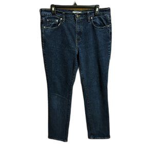 Levi’s 505 Straight Leg Dark‎ Wash Jean Size 12 M